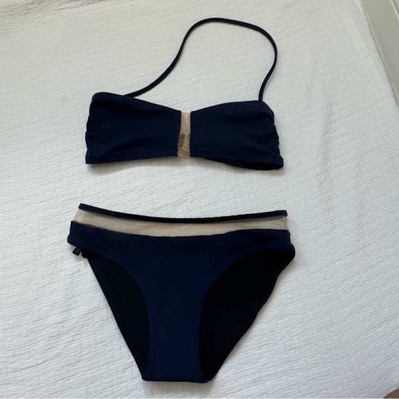 I.D. SARRIERI bikini navy mesh - Picture 1 of 16
